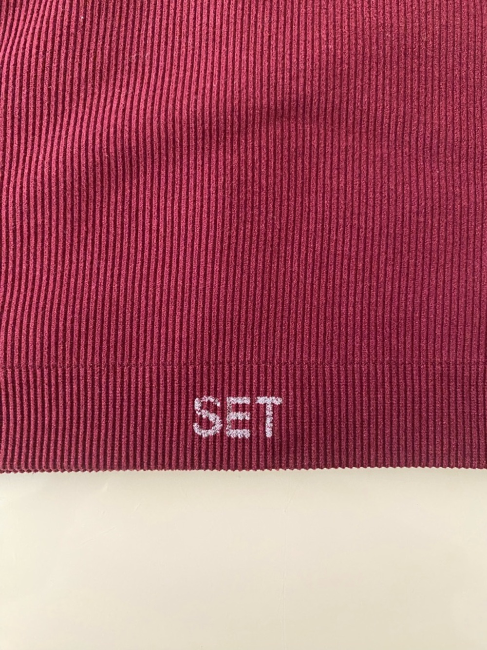 Set Active One-Shoulder Ribbed Crop Top - Picture 4 of 5